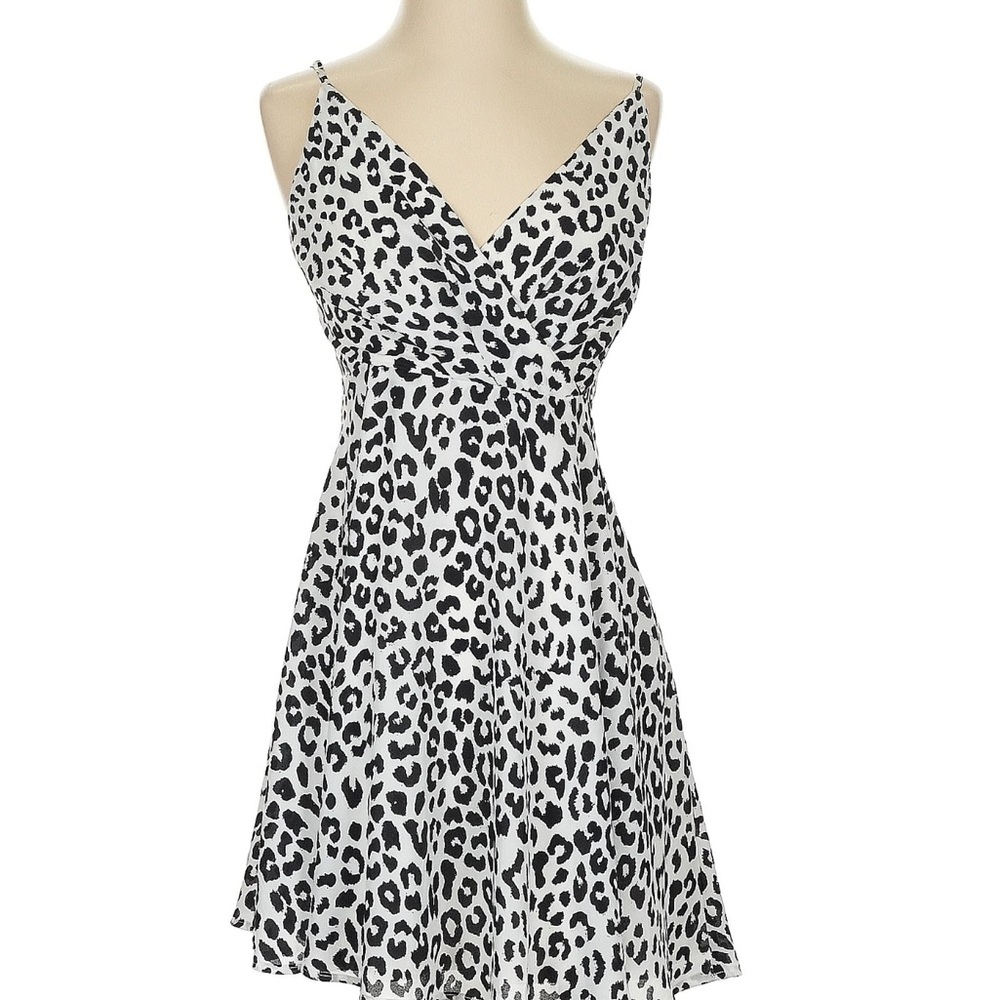Leopard Print Spaghetti Strap Dress